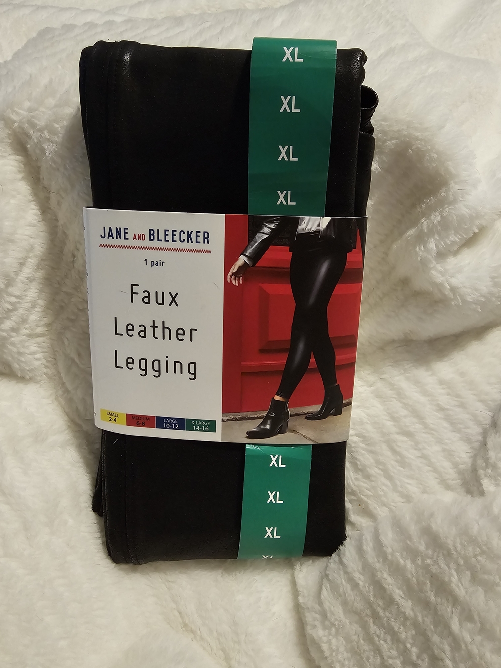 Jane and Bleecker Black Faux Leather Leggings